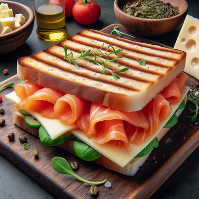 Image of Smoked Salmon and Gruyere Panini