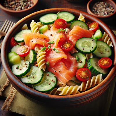 Image of Smoked Salmon and Pasta Salad