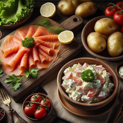 Image of Smoked Salmon and Potato Salad