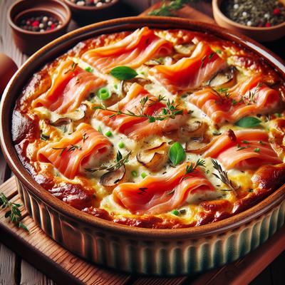 Image of Smoked Salmon Breakfast Casserole