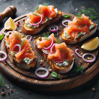 Image of Smoked Salmon Bruschetta