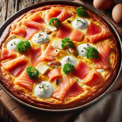 Image of Smoked Salmon Camembert Frittata