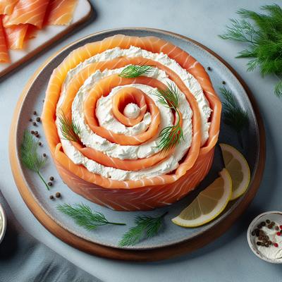 Image of Smoked Salmon Cream Cheese Roll