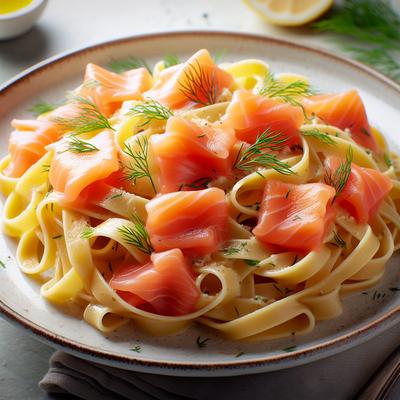 Image of Smoked Salmon Fettuccine
