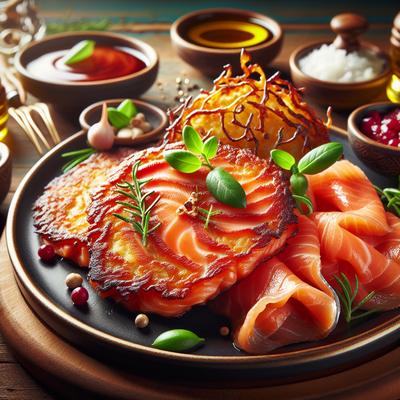 Image of Smoked Salmon Latkes