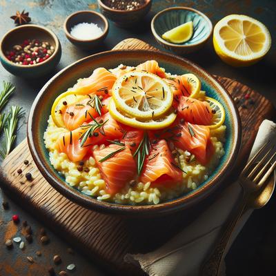 Image of Smoked Salmon Lemon Risotto