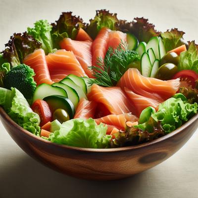 Image of Smoked Salmon Luncheon Salad Bowl