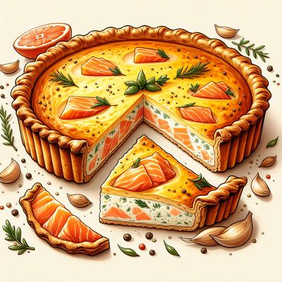 Image of Smoked Salmon Quiche