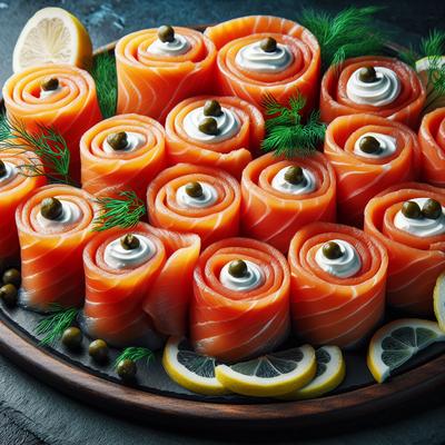 Image of Smoked Salmon Roll Ups
