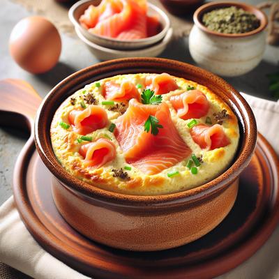 Image of Smoked Salmon Souffle Healthy South Beach Diet Low Carb