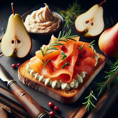 Image of Smoked Salmon Spread with Pears and Horseradish