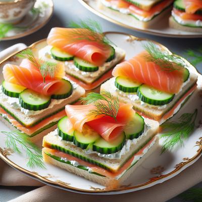Image of Smoked Salmon Tea Sandwiches