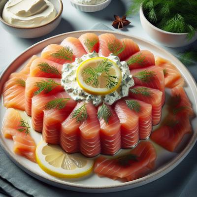 Image of Smoked Salmon Timbales No Cook