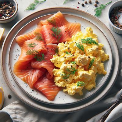 Image of Smoked Salmon with Scrambled Eggs