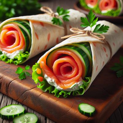 Image of Smoked Salmon Wraps Pinwheels