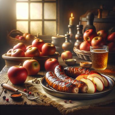 Image of Smoked Sausage and Apples