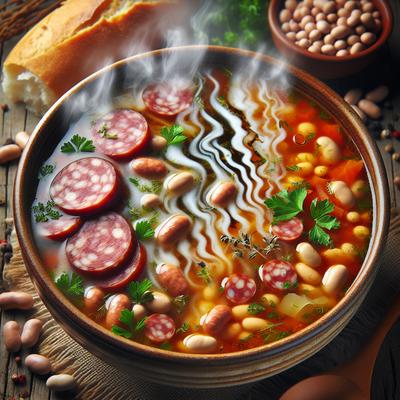 Image of Smoked Sausage and Bean Soup