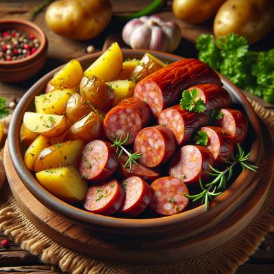Image of Smoked Sausage and Potatoes