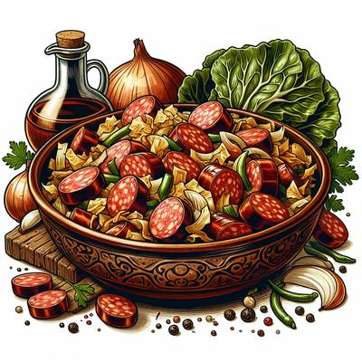 Image of Smoked Sausage Fried Cabbage