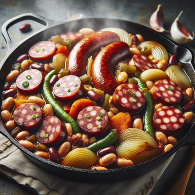 Image of Smoked Sausage Skillet Cassoulet