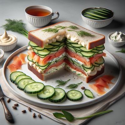 Image of Smoked Trout Cucumber Sandwiches
