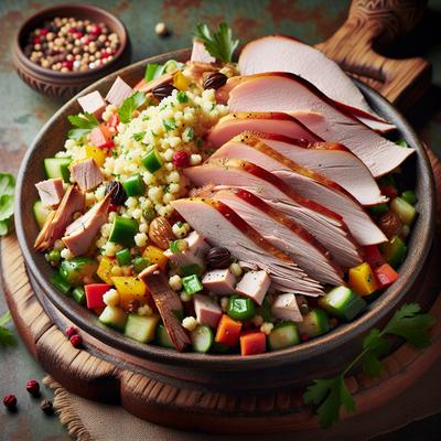 Image of Smoked Turkey and Middle Eastern Couscous Salad
