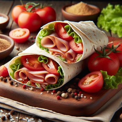 Image of Smoked Turkey and Tomato Wraps