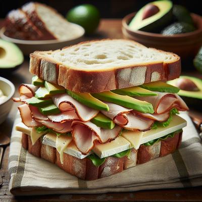 Image of Smoked Turkey Avocado Brie Sandwiches
