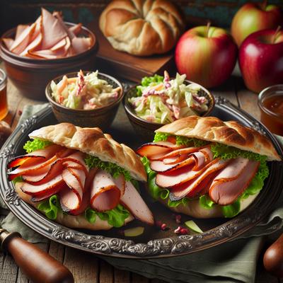 Image of Smoked Turkey Pockets with Apple Slaw