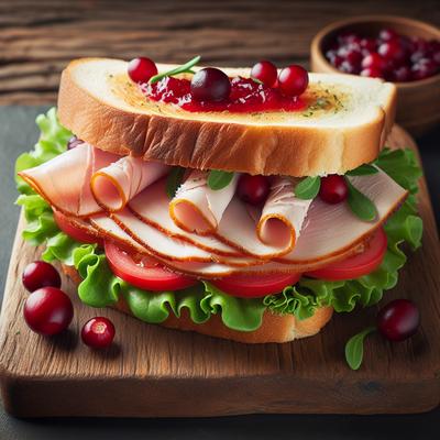 Image of Smoked Turkey Sandwich with Cranberry Butter