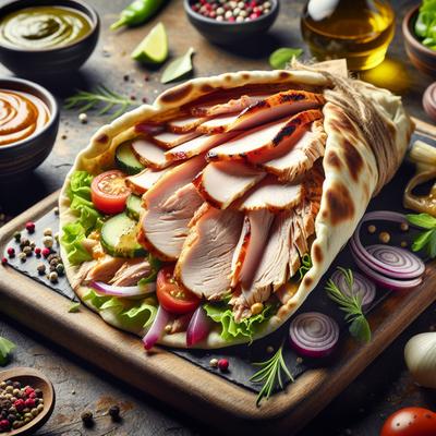 Image of Smoked Turkey Stuffed Pitas