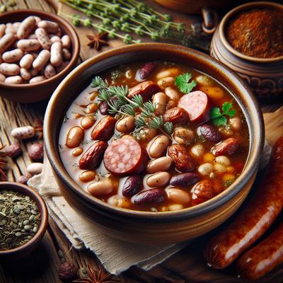 Image of Smokey Beans Sausage Soup