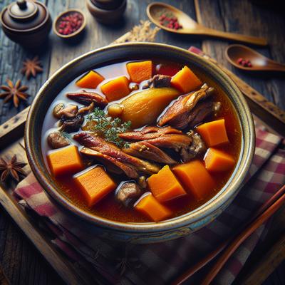 Image of Smokey Duck and Sweet Potato Soup