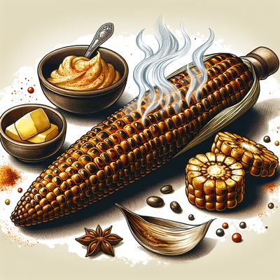 Image of Smokey Grilled Corn on the Cob with Cajun Butter