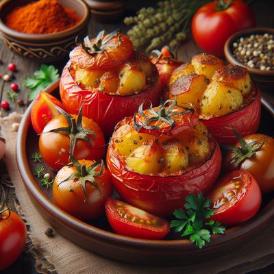 Image of Smokey Potato Stuffed Tomatoes 5fix