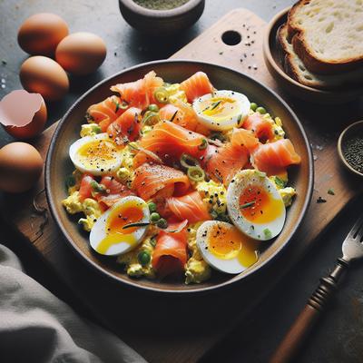 Image of Smokey the Salmon Smoked Salmon Scramble