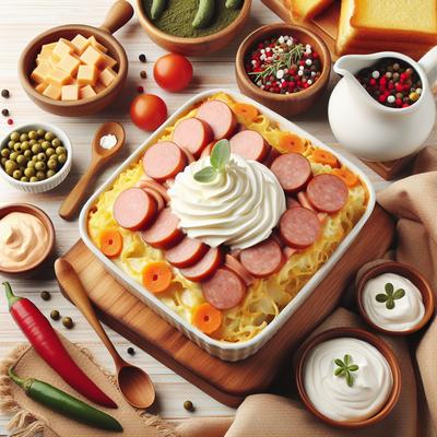 Image of Smokie Link and Sour Cream Casserole