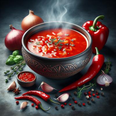 Image of Smokin Fire Roasted Red Pepper Soup