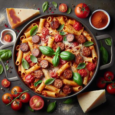 Image of Smoky Baked Ziti and Sausage