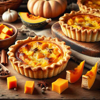 Image of Smoky Cheese and Pumpkin Mini Quiches