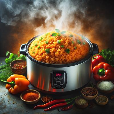 Image of Smoky Orange Rice Rice Cooker
