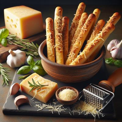 Image of Smoky Parmesan Breadsticks