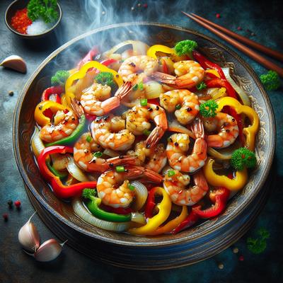 Image of Smoky Sweet Pepper Shrimp