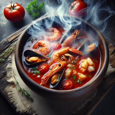 Image of Smoky Tomato and Seafood Soup