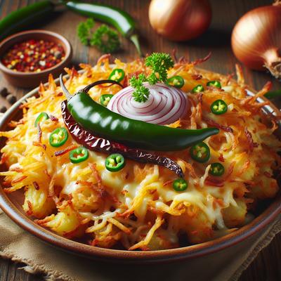 Image of Smothered Covered Lathered Fried Potatoes or Browns