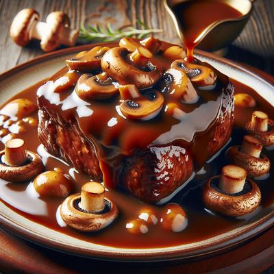 Image of Smothered Cube Steak with Mushrooms N Gravy