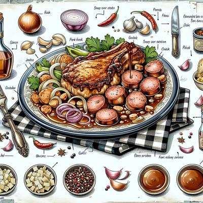 Image of Smothered Pork Chops and Sausage