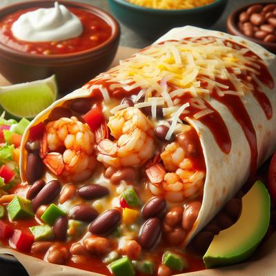 Image of Smothered Shrimp Burritos