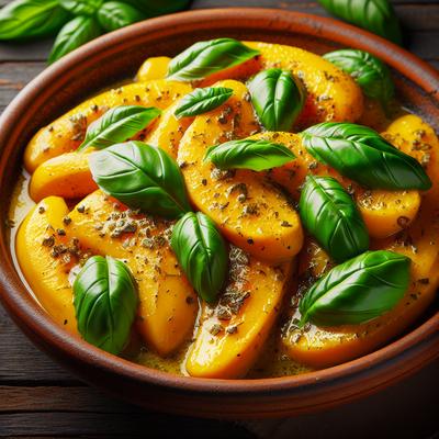 Image of Smothered Yellow Squash with Basil