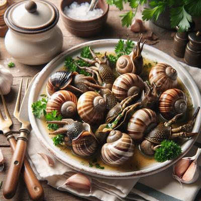 Image of Snails with Frog's Legs Escargots Aux Grenouilles